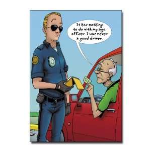   Driver   Damn Funny Cartoon Birthday Greeting Card: Office Products