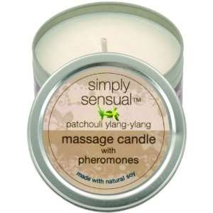  Simply Sensual Soy Massage Candle   Patchouli Ylang Ylang 