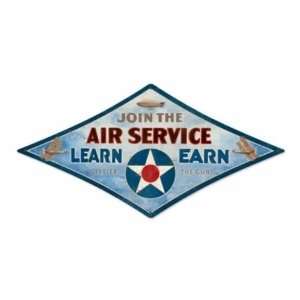  Air Service Vintage Metal Sign Military Air Force