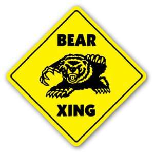  BEAR CROSSING  Sign  new xing signs road bears cub gift 