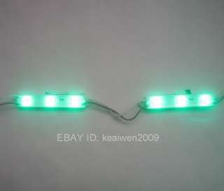 LED modules lights 3.1m DC12V 20led green piranha waterproof 