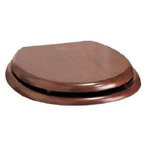   Round Front Slow Close Toilet Seat with Polished Br: Home Improvement