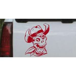 Western Cowboy Skull Skulls Car Window Wall Laptop Decal Sticker 