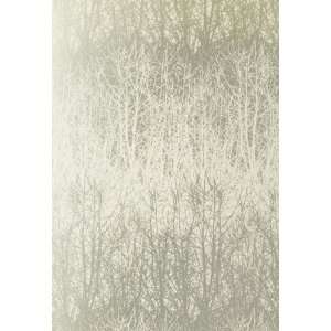  Birches Ivory / Silver by F Schumacher Wallpaper: Home 