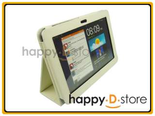 White Leather Case for Samsung Galaxy Tab 8.9 P7310  