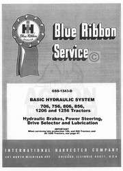 FARMALL 706 756 806 826 856 Hydraulic Service Manual IH  