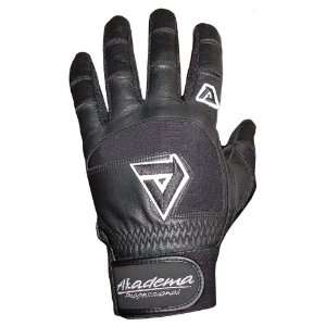  Akadema BTG425 Black Professional Batting Gloves BLACK 