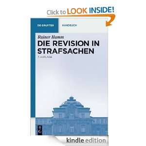 Die Revision in Strafsachen (de Gruyter Handbuch) (German Edition 