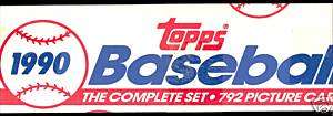 1990 Topps Complete BASEBALL 792 CARD FACTORY SEALED Hobby SET Series 