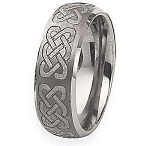   Ring with Celtic Knot Design (8.0 mm)   Size 11.5 Chisel Jewelry