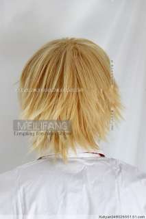 New Usui takumi Cosplay Short Yellow Party Hair wig MLB11 FAST & FREE 
