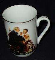 Norman Rockwell 1986 Museum Piece The Country Doctor Porcelain Cup 