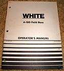 White 4 180 Field Boss Tractor Operators