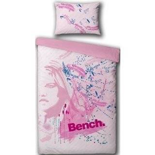 Girls Bench Face Pattern Quilt/Duvet Cover Bedding Set (Twin Bed 