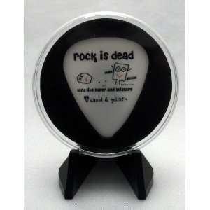  Rock Is Dead Guitar Pick With MADE IN USA Display Case 
