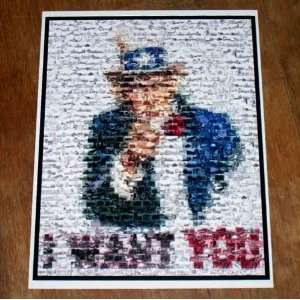  World War II Uncle Sam I Want You Poster Montage 