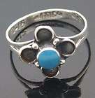 Vintage Silver Ring Turquoise Blue TAX