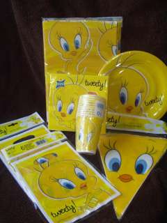 Tweety Pie Birthday Party Tableware ALL Items Listed  