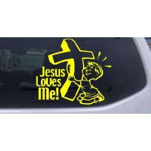 Jesus Loves Me (Boy) Christian Car Window Wall Laptop Decal Sticker 
