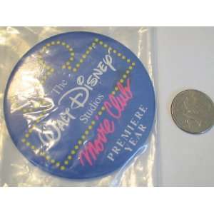  Vintage Disney Button  WDW Movie Club 