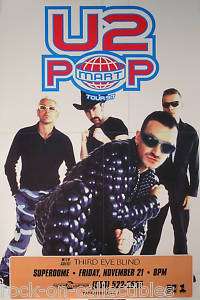 U2 THIRD EYE BLIND 1997 POP TOUR RARE CONCERT POSTER  