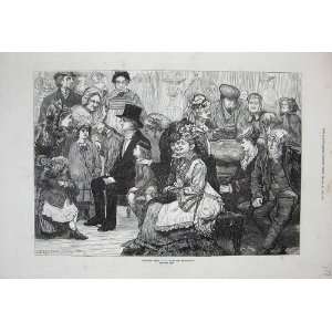  1872 Holidays Waxwork Exhibition People Macbeth Print 