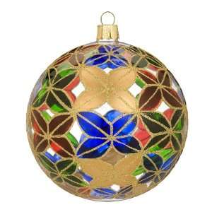 Waterford Crystal Holiday Heirlooms Ornament Crosshaven Stained Glass 