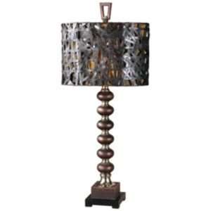 Alita Stacked Spheres Table Lamp by Uttermost   R134333, Shade: Black 