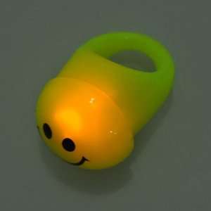  LED Flashing soft gum Ring With Smile Face: Sports 