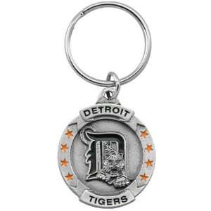  Detroit Tigers MLB Pewter Logo Keychain: Sports & Outdoors