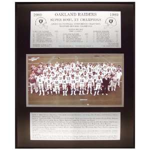  NFL Raiders 80/81 Super Bowl #15 Plaque