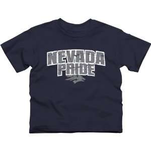   Nevada Wolf Pack Youth State Pride T Shirt   Navy Blue: Sports