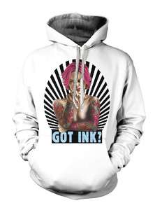 Got Ink? Tattoo Culture Style Art Sexy Woman Hoodie Sweatshirt 