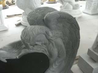BEAUTIFUL HAND CARVED WEEPING ANGEL MONUMENT MM5  