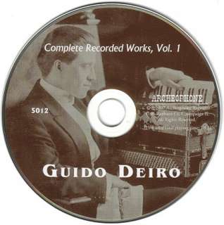 Complete Recorded Works of Guido Deiro Vol. 1 Accordion  