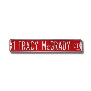  1 Tracy McGrady Court Ct Sign 6 x 36 NBA Basketball Street 