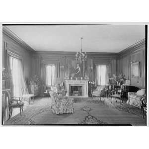   Long Island, New York. Living room, general view 1930