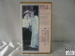 Seven Sinners VHS John Wayne, Marlene Dietrich  