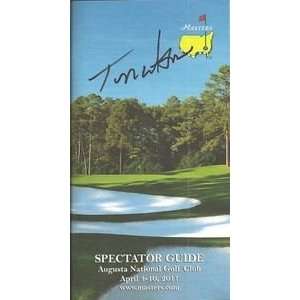  Tom Watson Signed 2011 Masters Augusta Spectator Guide 