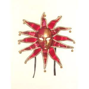    Red Jolly Sole Venetian Masquerade Mask *X2*
