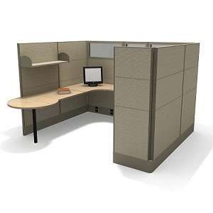   Shape Office Cubicle Cluster Workstation