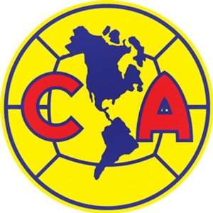  Club America Team Soccer Decal 5x4 in