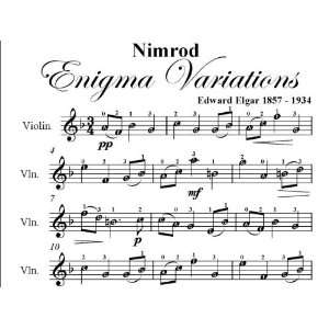   Enigma Variations Elgar Easy Violin Sheet Music Edward Elgar Books