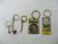 Lot 5 Various KEY CHAINS MGM Grand,LOTTERY, Stone, etc  