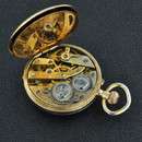 1870s 14KT GOLD LADIES 30MM OPEN FACE POCKET WATCH  