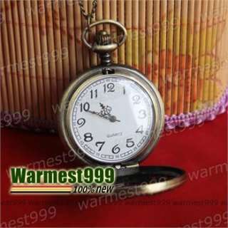   Vintage Charm Quartz Pocket Watch Pendant Necklace 1.8 HB118  