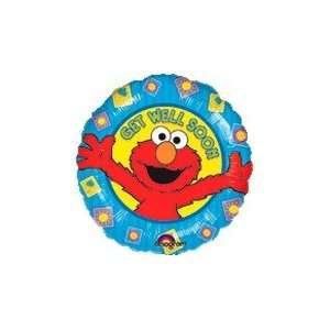  18 Sesame Street Balloon Elmo Get Well Soon   Mylar 
