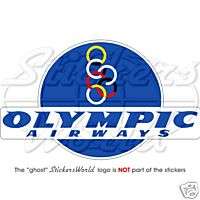 OLYMPIC AIRWAYS Greek Airlines, Aviation, Sticker Decal  