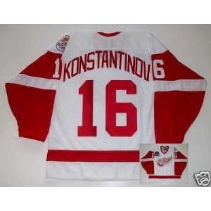  VLADIMIR KONSTANTINOV Red Wings Jersey 1998 CUP PATCH 