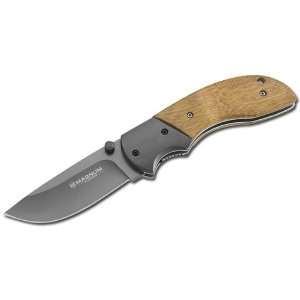  KNIFE, MAGNUM PIONEER WOOD: Sports & Outdoors